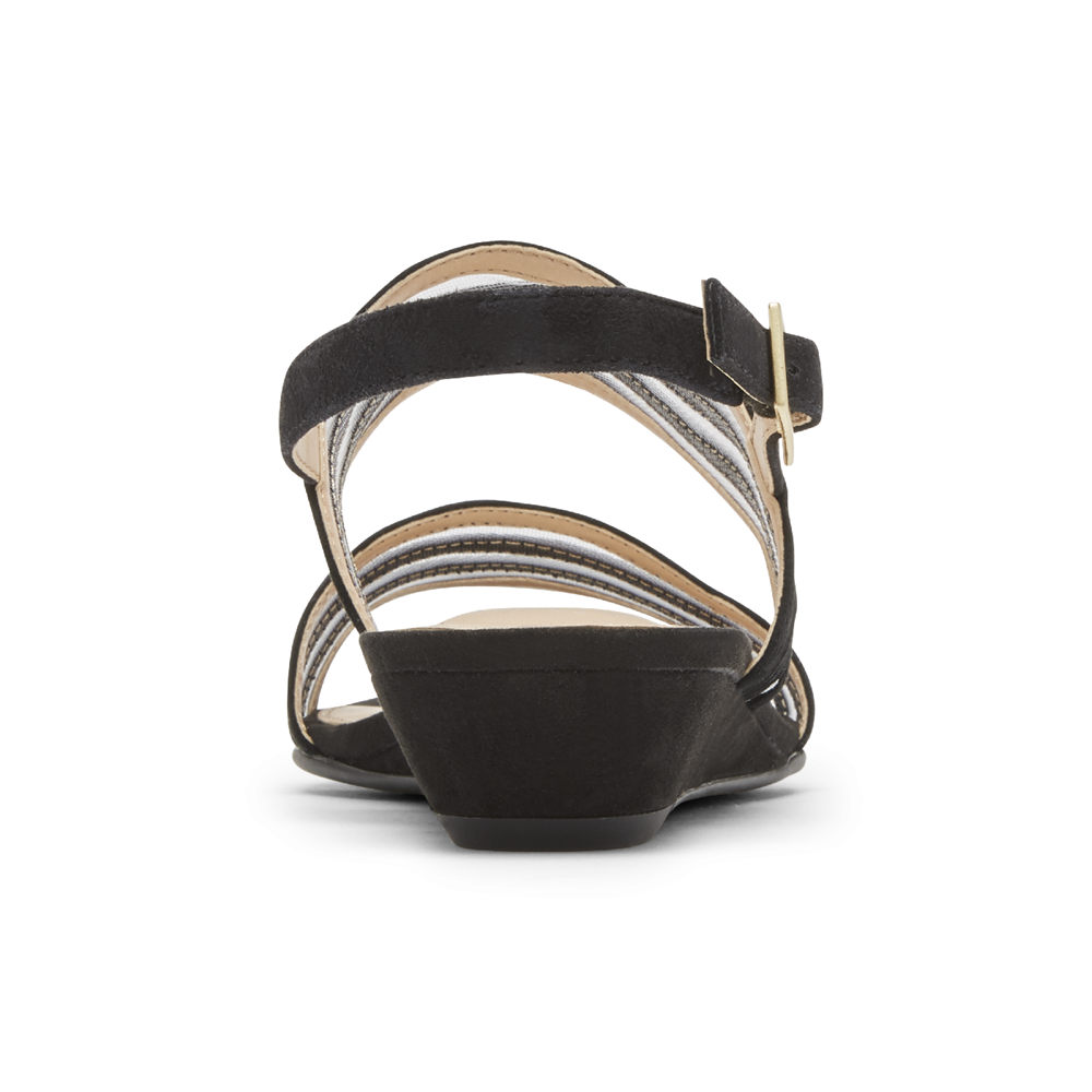 Rockport Sandaler Dame Svart - Total Motion Zandra Mesh - XKID76025